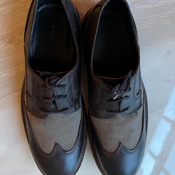 ROBERT WAYNE ATLAS Brown Wingtips Men's Size 10 1/2 Like New! - Picture 7 of 8